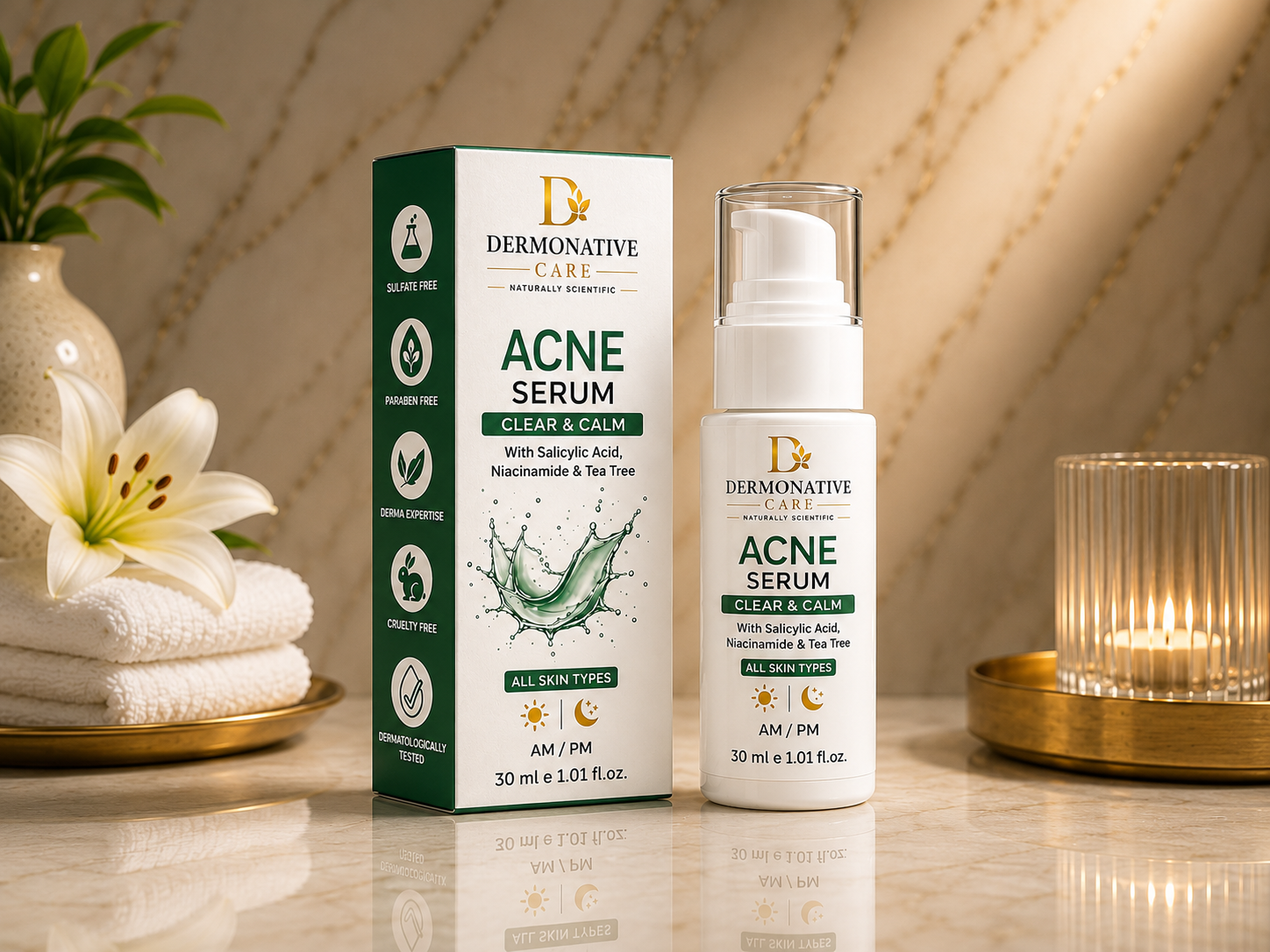 Acne Serum with Salicylic Acid & Niacinamide - 30ml